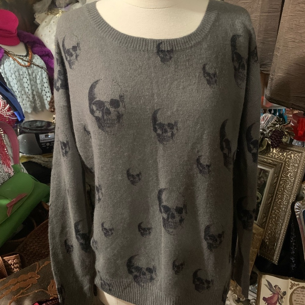Skull Cashmere Sweater Small